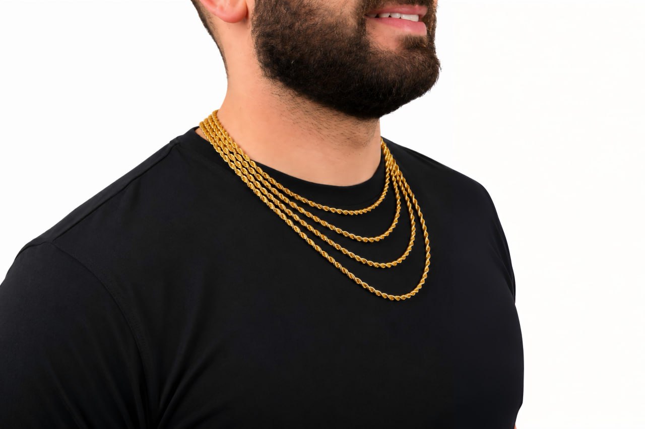 18K Rope Chain