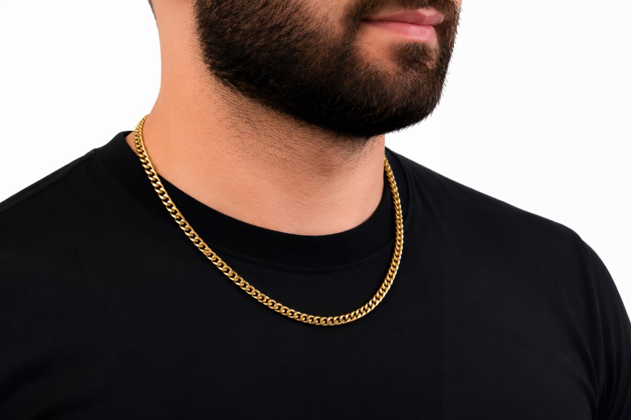 18K Cuban Chain 5mm